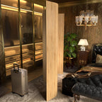 7 ft. Tall Reversible Bamboo Wave Screen - Burnt Bamboo