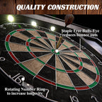 Barrington Official Size Dartboard Multiple Styles Pre-Assembled Pub Style Wood Dartboard Collection