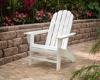 POLYWOOD Vineyard Curveback Adirondack Chair, Slate Grey - Heavy Duty HDPE Outdoor Patio Furniture - Classic Comfort Design for Deck, Garden, Backyard, Pool, Fire Pit