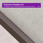 PURPLE LEAF Bar Stool Set of 2 Outdoor Bar Chairs with Footrest Bar Height Stools for Indoor Wicker Coffee Barstools