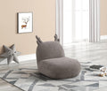 21.5" W Brown Chenille Deer Shaped Chair