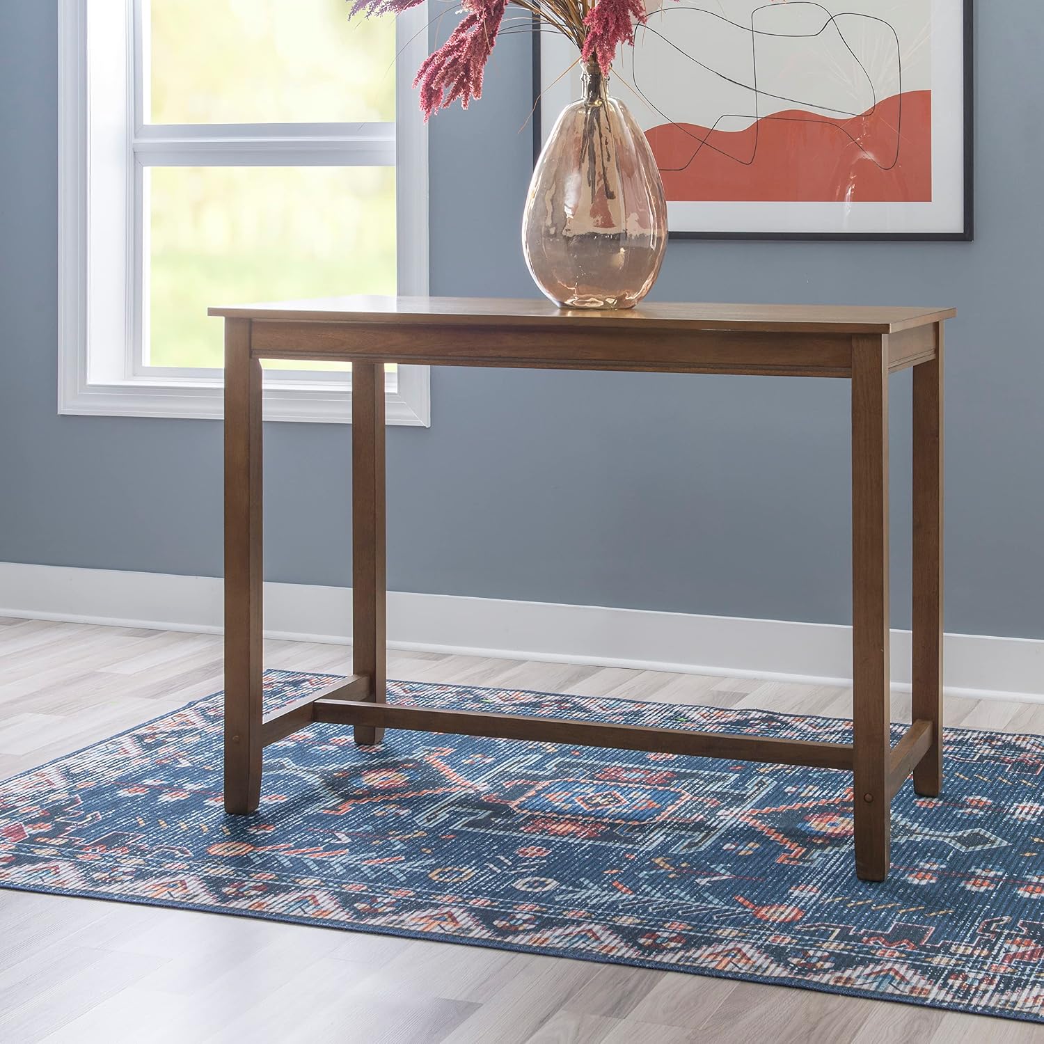 Linon Claridge Rustic Wood 36 inch Height Pub Table