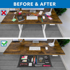 Mount-It! Under Desk Drawer with 4 Compartments, Deep Low-Profile Slide-Out Storage Organizer, 25.8″ x 12.5″ x 1.6″, Smooth Glide Pull-Out Tray for Traditional & Single Motor Standing Desks, Black