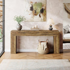Tribesigns 70.9-Inch Extra Long Console Table, Rustic Wooden Sofa Table Behind Couch, Farmhouse Entryway Console for Living Room, Entryway, Hallway, Foyer (Brown)