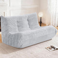 Bean Bag Loveseat Chair Big Sofa Beanbag Chair for Adults Fireside Chair Bean Bag Lounger with Memory Foam Filled for Home,Apartment or Gaming Venue（LGY Plush）