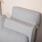 Qaba Kids Recliner Chair Children Sofa Angle Adjustable Single Lounger Armchair Gaming Chair with Footrest 2 Side Pockets for 3-5 Years, Light Grey