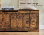 VANKILEY 51.2"Storage chest extra large,storage bench with 2 safety hinges,Shoe Bench,51.2*15.7*19.1inches,wooden trunk for bedroom,livingroom,entryway,Supports 220 lb,Easy Assembly(Rustic brown)
