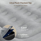 Sebor Air Mattress Twin with Built-in Pump 18", Comfortable Self-Inflating Air Mattress with High-Speed Pump, Durable Blow Up Mattress Twin with Storage Bag for Guests, Camping, Travel