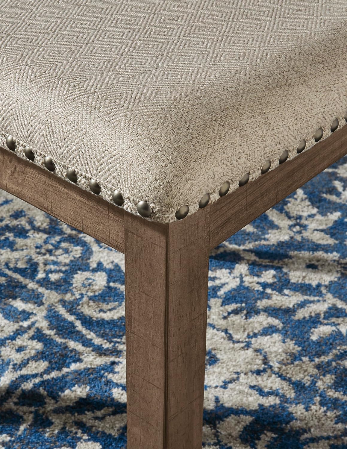 Signature Design by Ashley Moriville Modern Farmhouse 19" Upholstered Dining Room Chair, 2 Count, Brown