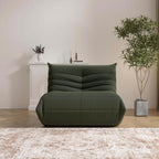 Bean Bag Chair, Fireside Chair Bean Bag Sofa Large Bean Bag Chair for Adults, Bean Bag Chairs for Teens with High Density Comfortable Foam, Memory Foam Lazy Sofa for Living Room, Bedroom (Green)