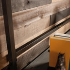 Sauder Manhattan Gate Engineered Wood and Metal Computer Hutch in Mystic Oak