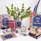 Steel Mill & Co Original Book-Shaped Decorative Vase, Ceramic Vases for Home Decor, Cute Bookshelf Decor, Unique Vase for Book Lovers (Large - Pride and Prejudice)