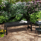 2-Seater Garden Bench with Slatted Seat