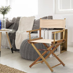 Casual Home 18" Director's Chair Natural Frame with Tan Canvas