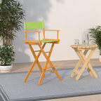 Casual Home 230-05/021-72 Honey Oak Frame-Lime Green Canvas Director Chair 30" - Bar Height OakFrame
