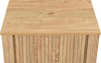 New Classic Furniture Thayer Wood 1-Drawer End Table/Bedside Table in Natural