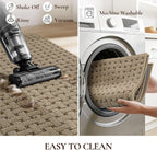 Door Mat Indoor Entrance 32x48, Non-Slip Washable Doormats Entry Way Mats, Dirt Resistant and Absorbent Welcome Mat, Easy Clean Low-Profile Doormat, Front Door, Inside Entrance, Beige