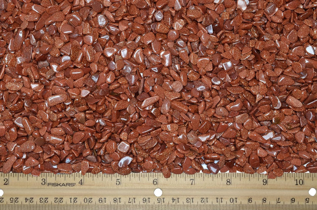 Fantasia Materials: 1/2 lb of Tumbled Goldstone Chip Size Stones
