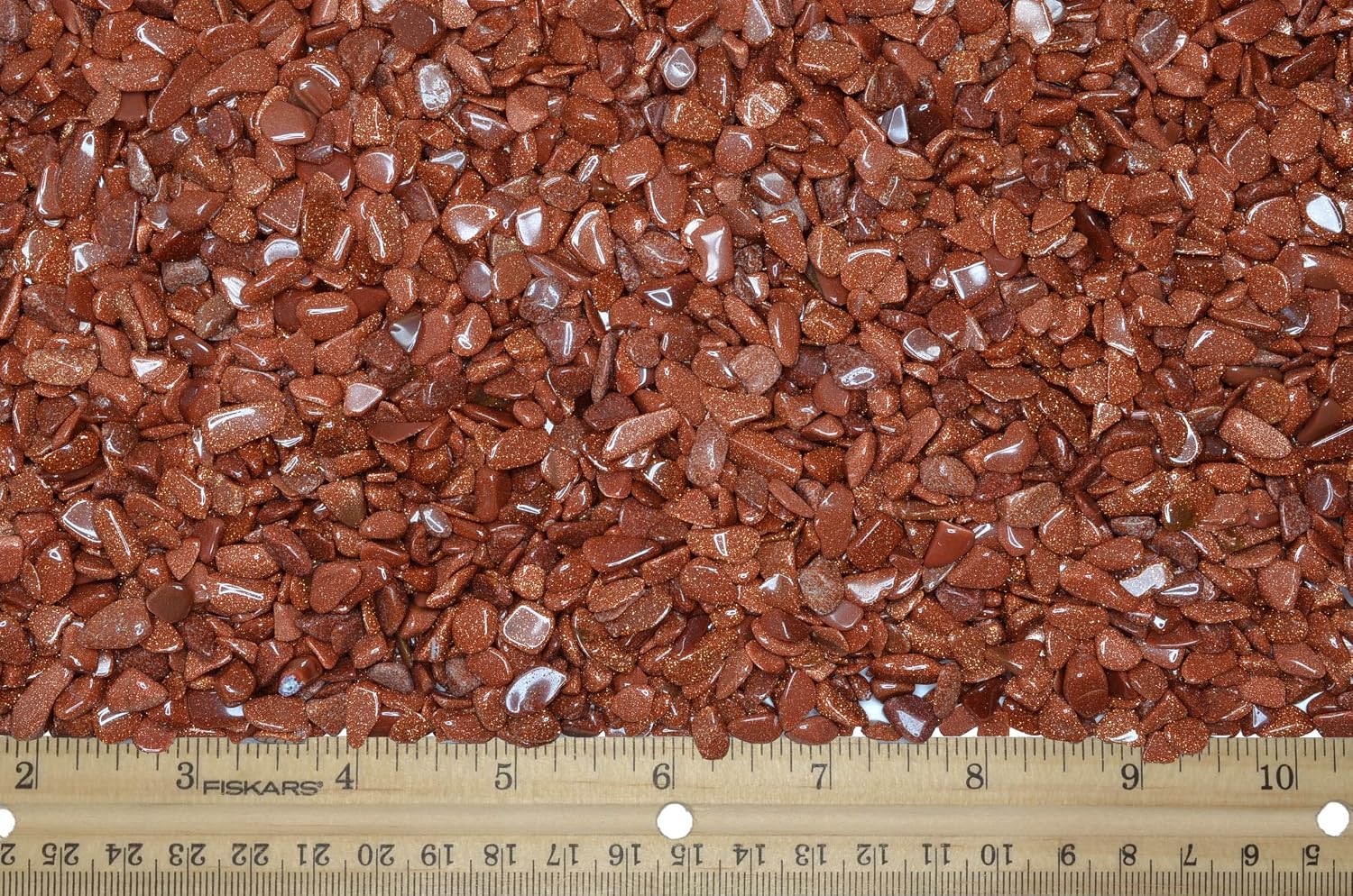 Fantasia Materials: 1/2 lb of Tumbled Goldstone Chip Size Stones