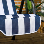 3-Person Outdoor Patio Swing Chair with Adjustable Canopy