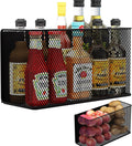 Magnetic Baskets Shelf Bins Organizer Holder Storage Rack Containers for Fridge, Whiteboard, Locker - Home Kitchen Laundry Office School ((1-Pack) Black/XL)