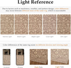 HUGEAR 6x9 Area Rugs for Living Room Washable Rug Carpet Brown Neutral Bedroom Rug Non Slip Soft Low Pile Retro Distressed Stain Resistant for Home Dining Room Office Farmhouse