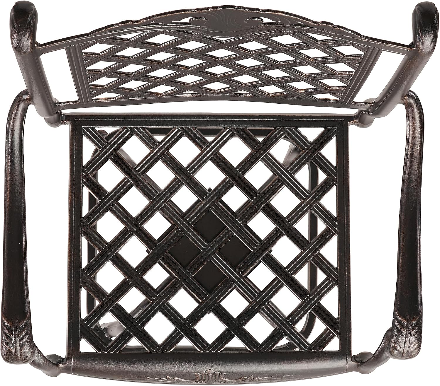 Christopher Knight Home Avon Outdoor Cast Aluminum Bar stool, Shiny Copper
