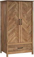 Sauder Cannery Bridge Armoire, L: 32.36" x W: 22.52" x H: 59.80", Sindoori Mango Finish