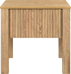 New Classic Furniture Thayer Wood 1-Drawer End Table/Bedside Table in Natural