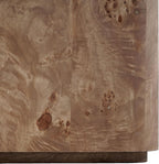 SAFAVIEH Couture Collection – Torryn Brown Burl Accent Table, Sculptural Wood Side Table, Fully Assembled (SFV5804A)