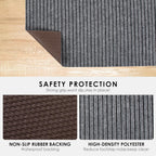 koloko 2ft x 6ft Runner Rug Non-Slip Outdoor Indoor Carpet Runner Custom Size Floor Runners Area Rugs Mat with Rubber Backing for Hallway Entryway Balcony Patio Kitchen Garage Stair Laundry