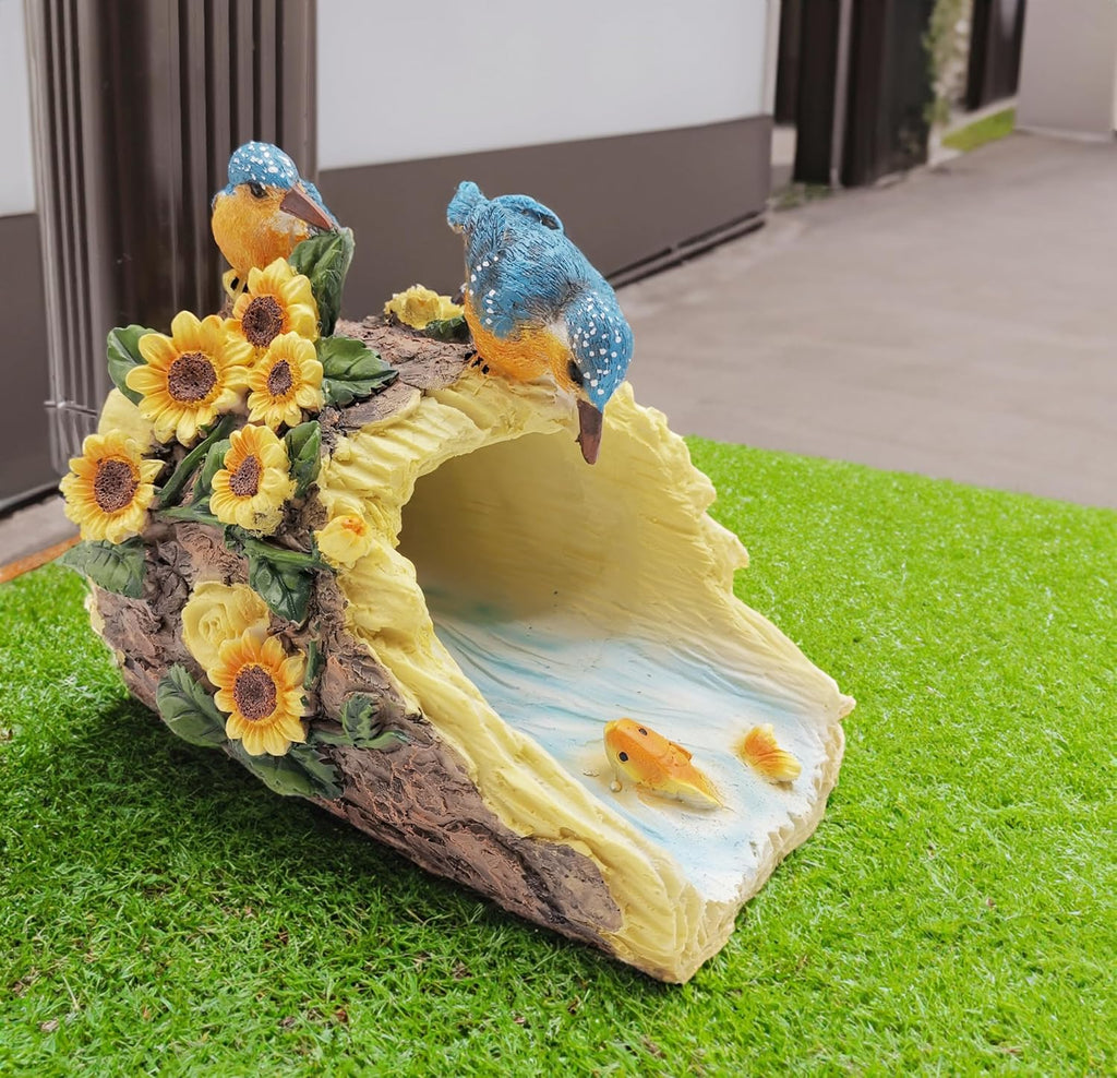 Bird Sculpture Gutter Diverter Rain,Deco Gutter Extension Downspout, Eco-Friendly Resin Statue Gutter Extender Diverter,Splash Block, Perfect Rain Gutter Downspout Extension for 3"x4" Downspouts