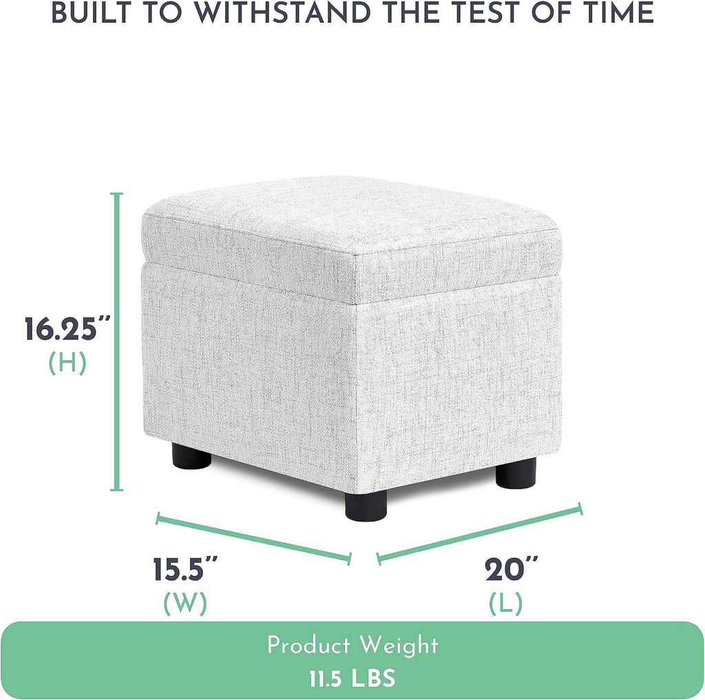 Evolur Aria Upholstered Plush Seating Glider Swivel with Ottoman in Fog Grey, Greenguard Gold Certified Modern Nursery Chair with Side Pockets, Tool-Free Assembly, Easy to Clean