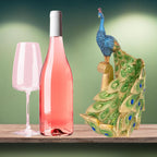 Decorative Wine Bottle Holder - Peacock Blue