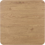 SAFAVIEH Home Collection – Kiyoshi Square Accent Table, Oak Finish & Black Metal Legs, Modern Accent Table for Living Room or Bedroom (ACC3600A)