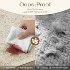 2x6 Washable Runner Rug for Hallway Kitchen Beige Low Pile Non Slip Runner Neutral Distressed Carpet Bathroom Front Door Beside Bed Home Decor