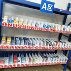 20 Pcs 30 * 12CM 1MM Separator Shelf Dividers Warehouse Shelf Isolation Board PVC Shelf Label for Supermarket Clothing Cabinet Storehouse Shelf, White
