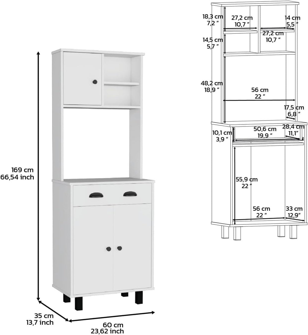 Depot E-Shop Waco 67" H Kitchen Pantry - Organized Storage & Versatile Style
