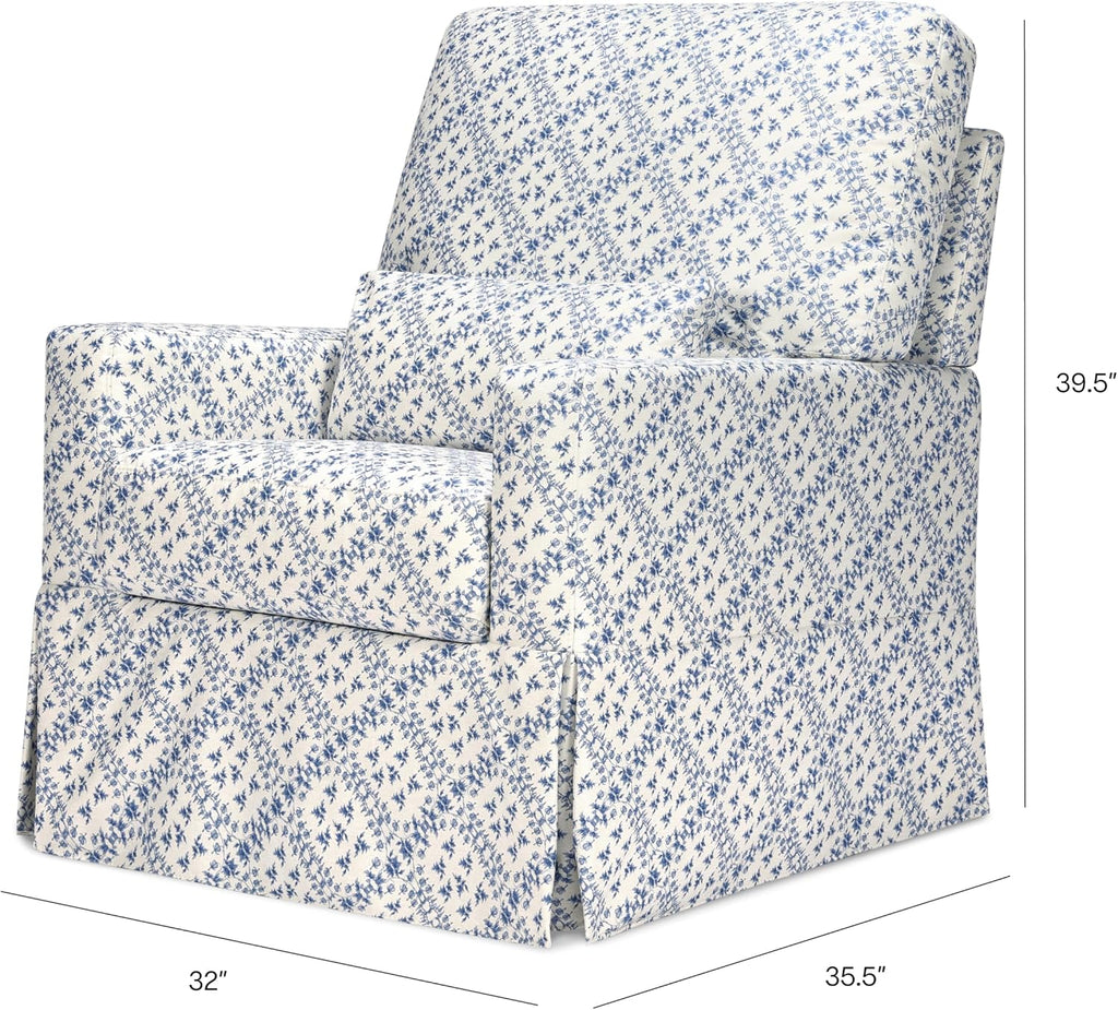 Sarah Flint x Namesake Crawford Swivel Glider in Eco-Performance Fabric | Water Repellent & Stain Resistant