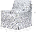 Sarah Flint x Namesake Crawford Swivel Glider in Eco-Performance Fabric | Water Repellent & Stain Resistant