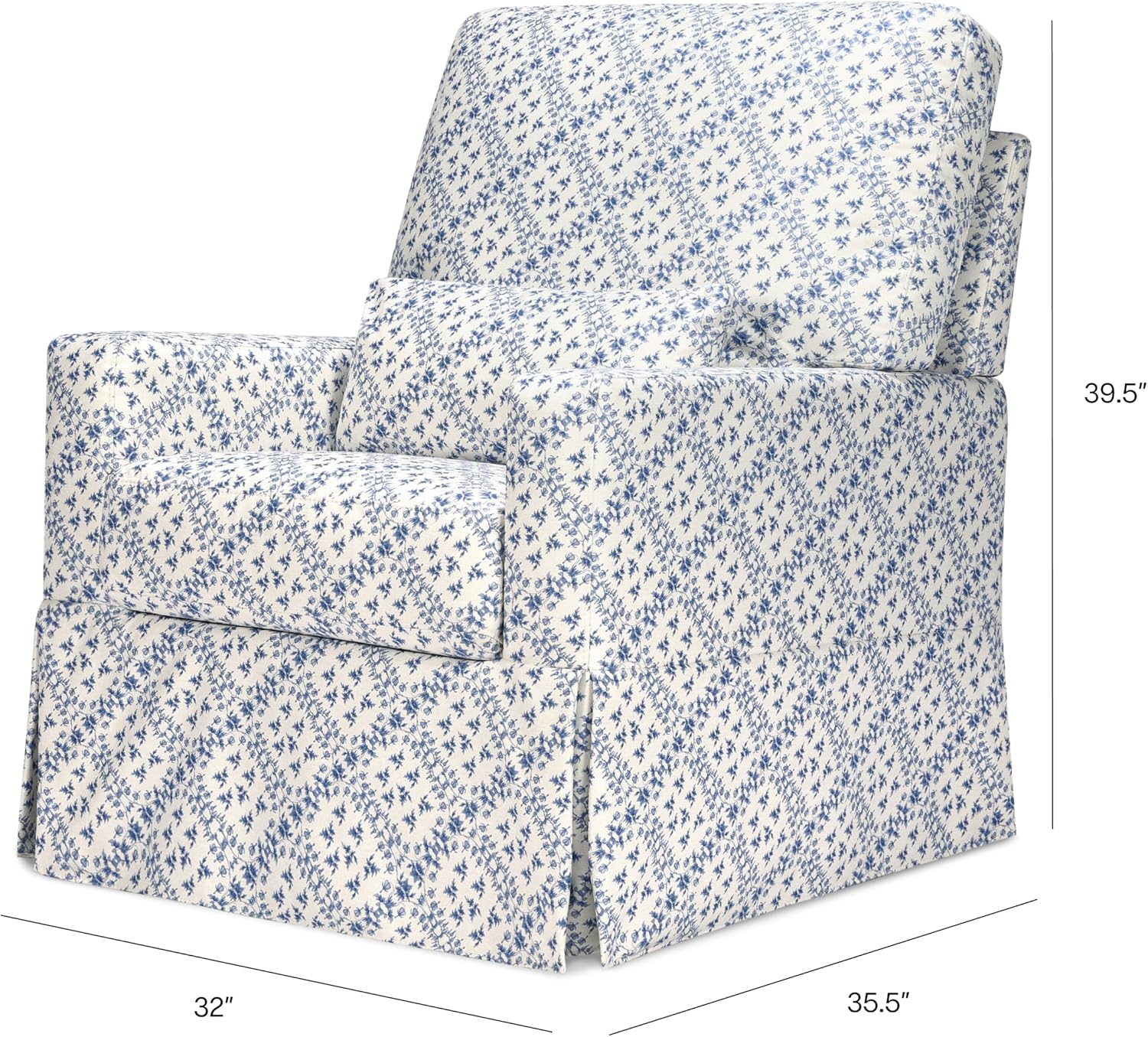 Sarah Flint x Namesake Crawford Swivel Glider in Eco-Performance Fabric | Water Repellent & Stain Resistant