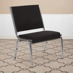 BizChair 950 lb. Rated Black Fabric Bariatric Medical Reception Chair