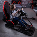 X Rocker Chicane Racing Sim Cockpit Chair, Racing Rear Seat Frame, Adjustable Sliders & Height, Black