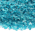 Crushed Glass for Resin Art, DIY Crafts, and Home Decor - 0.9LB Turquoise Broken Glass Pieces 3-6mm, for Vase Fillers, Tabletop Fire Pit, and Aquarium Rocks