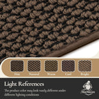 Dirt Trapper Door Mat 24"x 36", Non Slip Washable Doormat, Stain Resist and Absorbent Welcome Mat, Dog Door Mats,Low Profile Entrance Floor Mats for Front Back Door,Brown