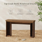 Huuger 54 Inch Entryway Table, Retangular Console Table, Farmhouse Sofa Table Behind the Couch, Long for Entrance, Hallway, Foyer, Living Room, Rustic Brown