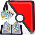 Card Binder – 9 Pocket Zipper Collection Album, Premium PU Holder, Double-Sided Display for 900 Cards, Includes 5 Hard Plastic Sleeves for Game Cards, Sports Cards
