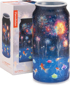 PieceRelax 3D Puzzle Vase for Adults with 192 Plastic Pieces – Ideal for Unique Floral Arrangements and Home Décor - Summer Night Glow [BV1002]