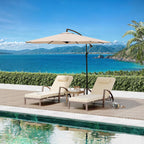 Outdoor Lounge Chairs Set of 2, Pool Lounge Chairs for Outside Patio Furniture, Outdoor PE Rattan Wicker Patio Chaise with 5-Positions Adjustable for Poolside, Deck,Beige