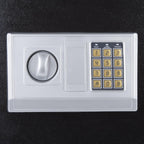 Digital Safe - Electronic Steel Safe with Keypad and Manual Override Keys - Protect Money, Jewelry, Passports - For Home, Business by Stalwart (Black)